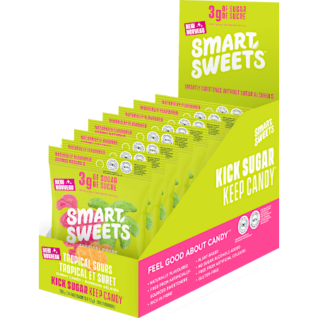 Naturally Flavoured, Low Sugar Gummies - Tropical Sours (box)